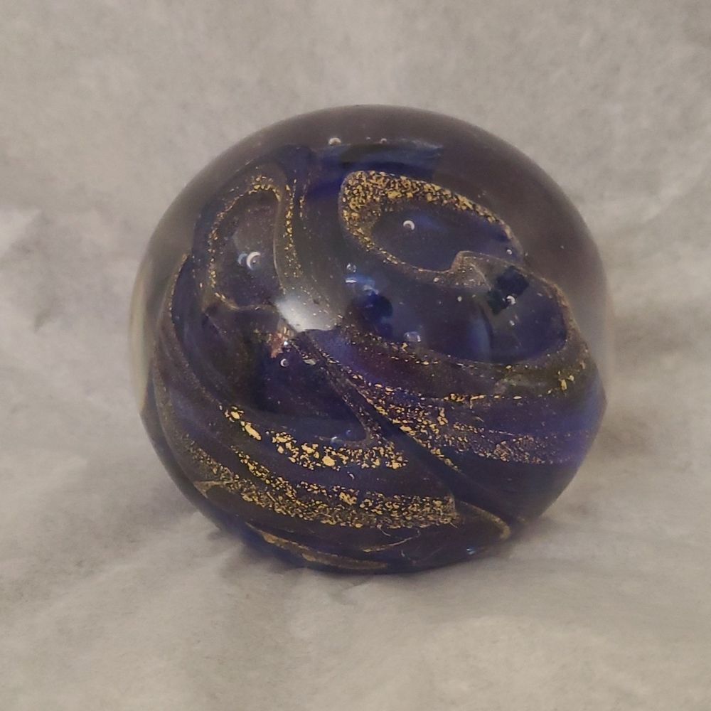 The Ritz Carlton Club Kapalua Bay Ocean Swirl Paperweight
